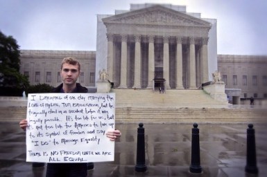 Shane Bitney in front of the SCOUS.
